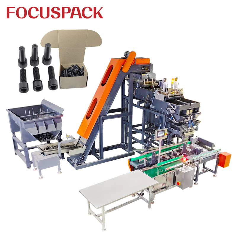 Large size fastener carton filling system